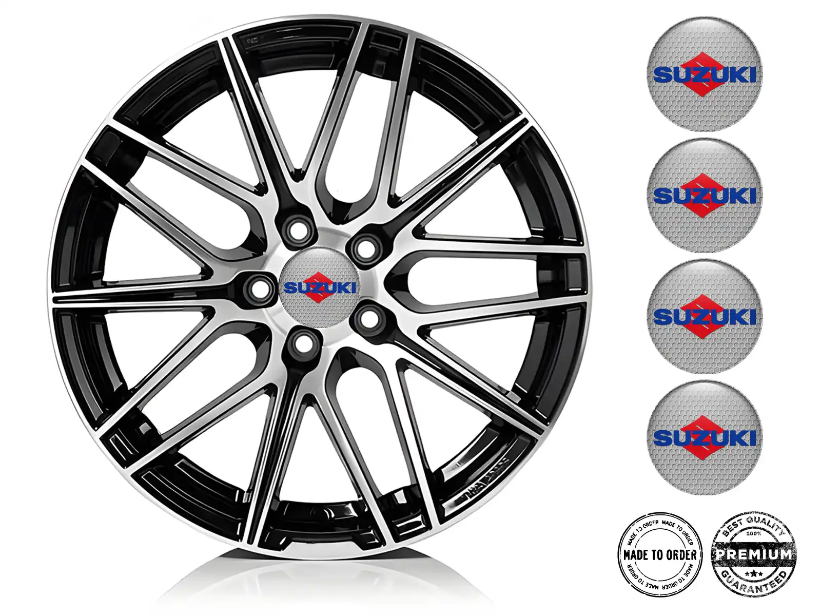 Suzuki Édition Autocollants Roue Style Silicone de Luxe